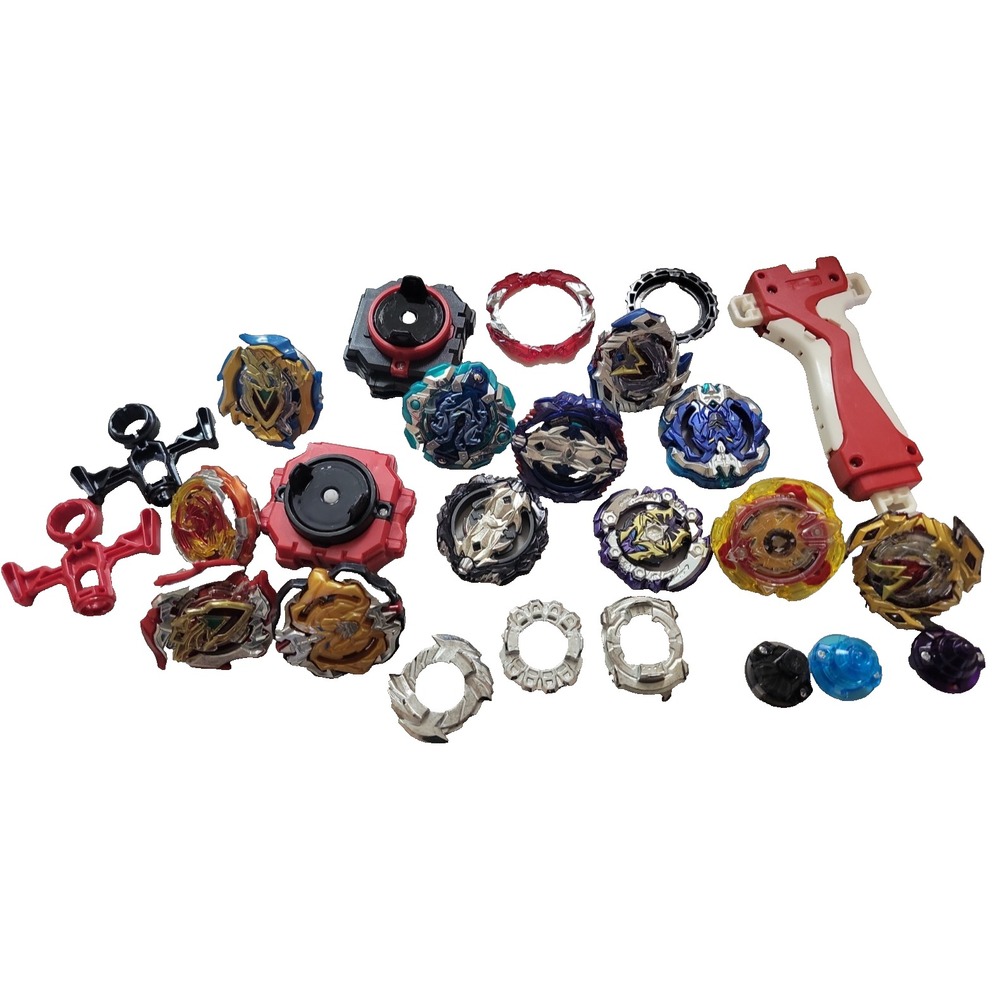 Beyblade lot metal and plastic Accessories right out of toybox